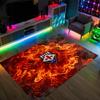 Fiorentina FC Design Crystal Velvet Carpet Cozy Non?Slip Printed Rug For Bedroom Living Room Entrance