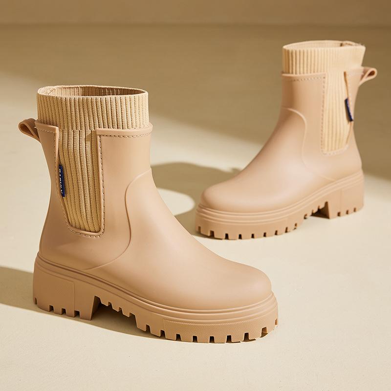 

Женские резиновые сапоги средней толщины с резинкой Челси водонепроницаемые нескользящие износостойкие резиновые сапоги верхняя одежда для поездок на работу кемпинг женские резиновые сапоги 41 хаки