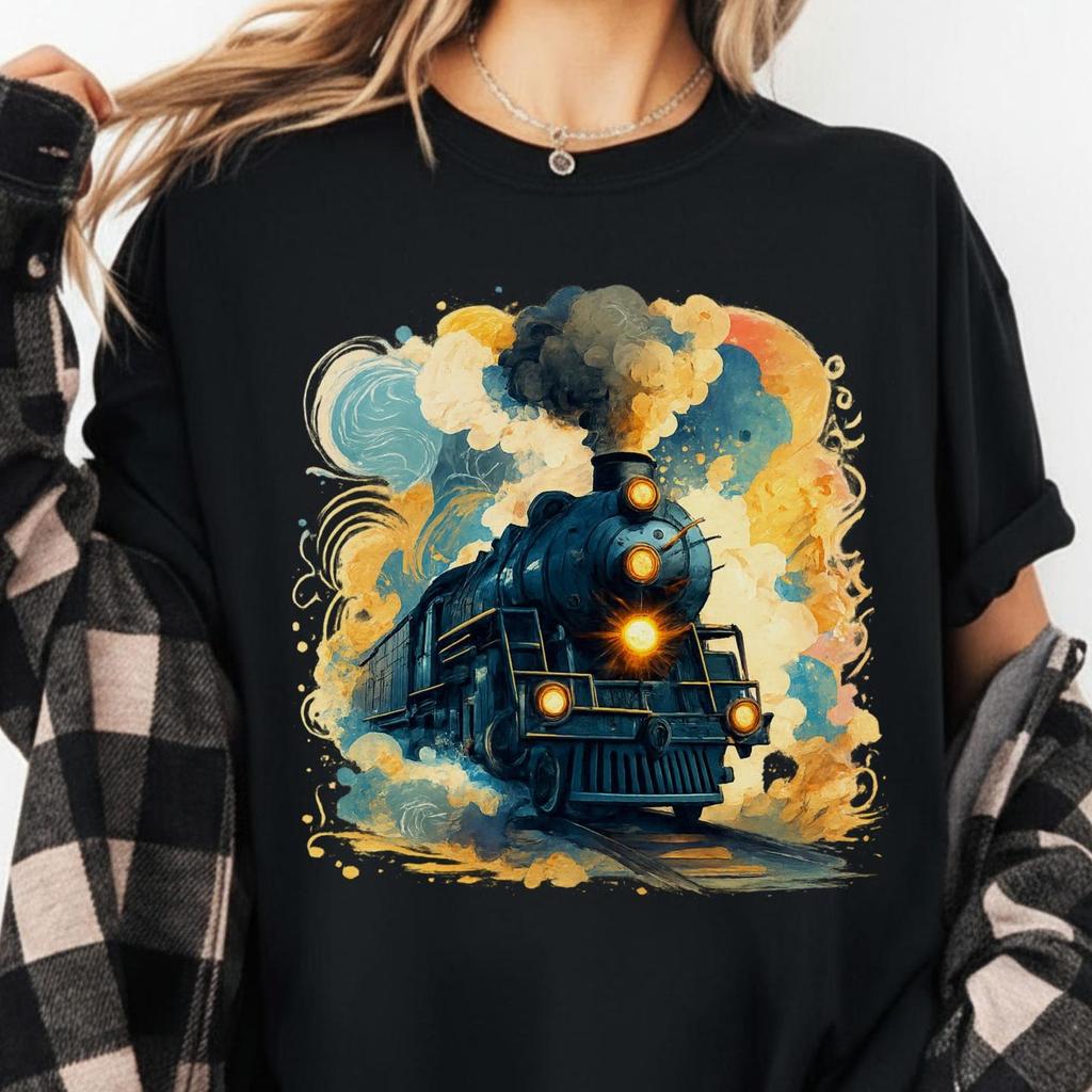 Steam Locomotive Train 4014 Shirt Comfort Colors Vintage Big Boy Engine Graphic Tee Train Lover Gift Railroad Engineer T-Shirt