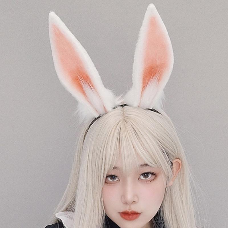 Easter Party Plush Bunny Headband Woman Makeup Cosplay Party Headwear Supplies