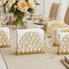 Yousheng Crystal Napkin Holder, Stable Vertical Storage Napkin Stand, with Anti-Slip Feet, Durable Rust-Proof Tissue Dispenser for Home And