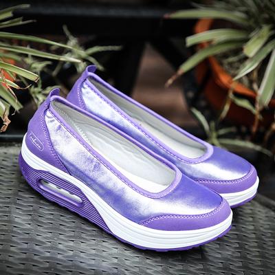 Scarpe a dondolo basse, scarpe sportive, scarpe singole a zeppa
