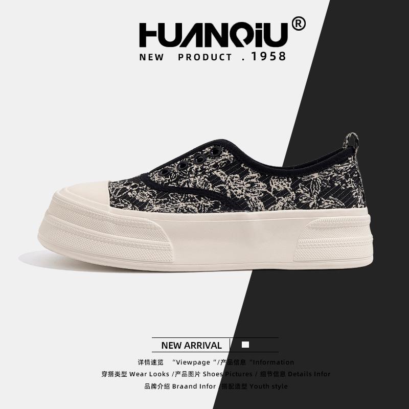 

Global national style canvas shoes women s 2025 summer one-pedal shoes versatile casual breathable little white shoes ZHQ-HQ071 40
