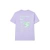 Fila Minimalist Logo Knitted Fashion Sports Round Neck Short Sleeve T-Shirt Men Tops Mousse-Purple F11M229116FVT