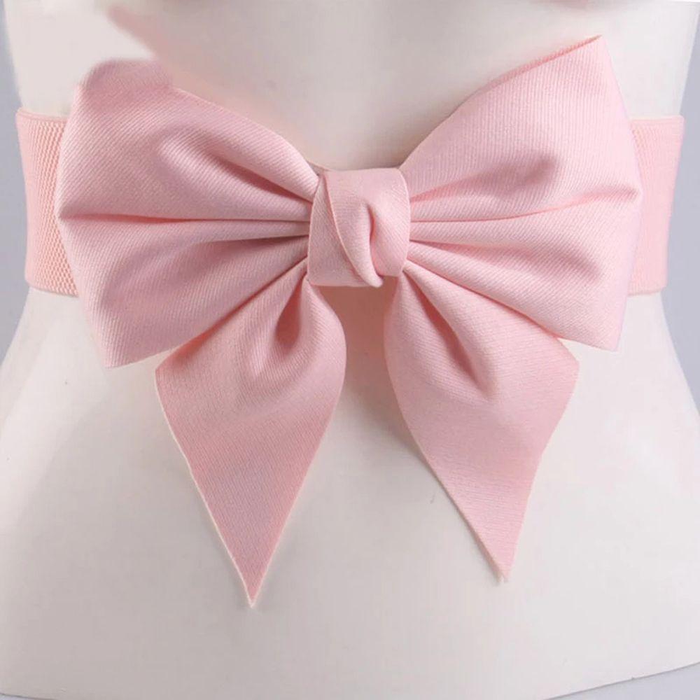 Jeans Vintage Wide Side For Girls Dress Decoration Women Waistbands Korean Belt Large Bow