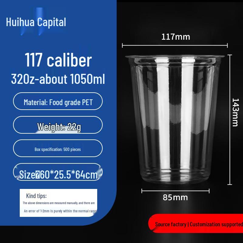 HUIHUADU Disposable Large PP Salad & Dessert Bowls