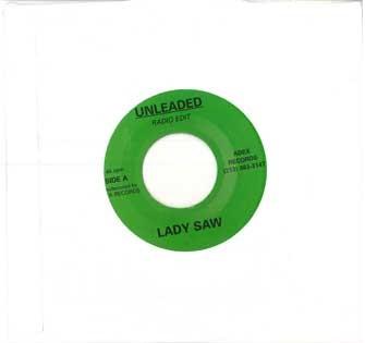 

7-дюймовая пластинка LADY SAW - Unleaded NONE ADEX US Регги, Ска и Даб Б/У