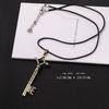 Attack On Titan Halsband Eren Key Shingeki No Kyojin Pendant Mode Vintage Retro Anime Smycken För Män Cosplay