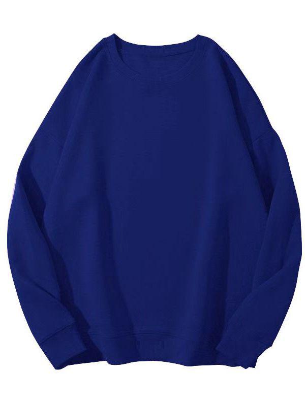 Unisex 280g Velvet Thickened Hoodie - Autumn/Winter 2023: Round Neck, Solid Color, Casual Loose Fit