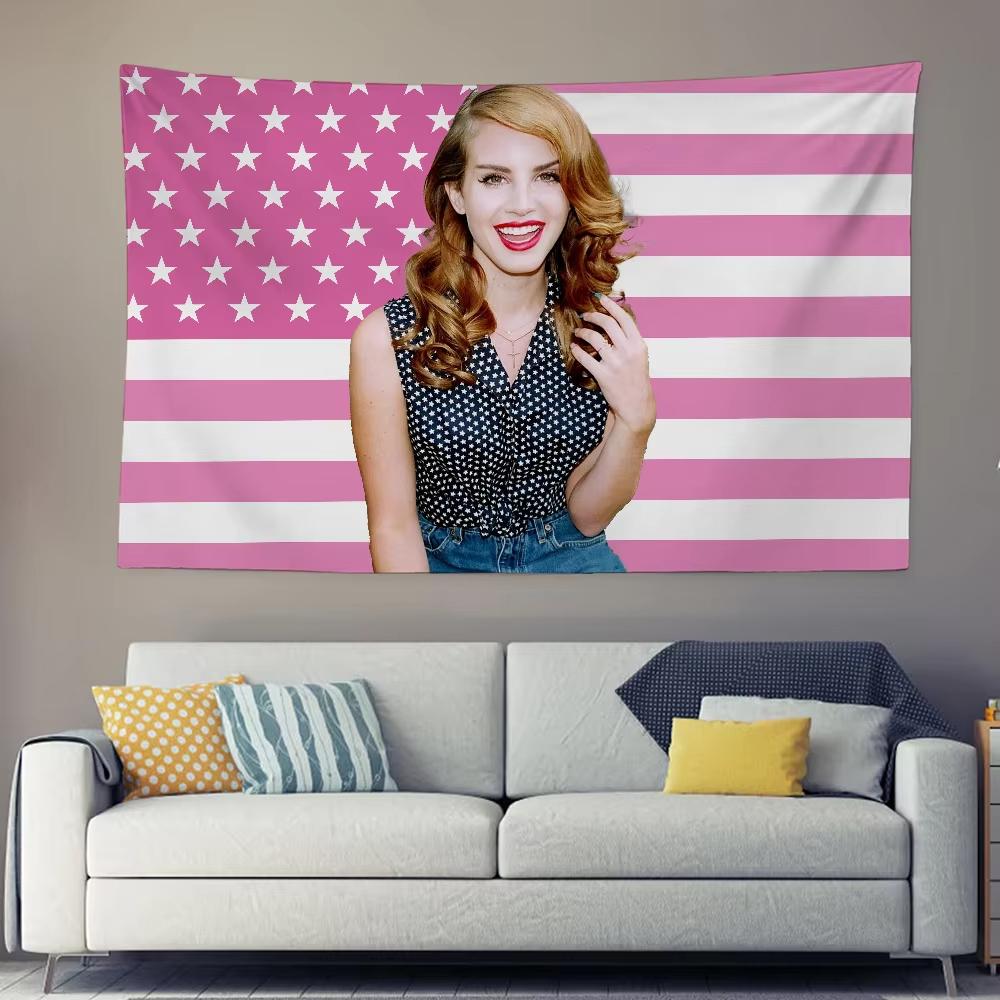 LLana Del Rey Singer Tapestry Wall Hanging for Bedroom Dormitory Living Room Holiday Home Party Club Decorative Background