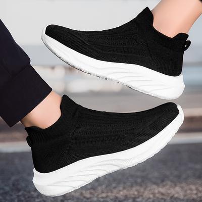 Couple New Casual Sports Shoes Running Shoes Soft-soled Lazy Shoes Trend Flying Woven One Pedal