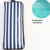 2pcsJapanese Waterproof Umbrella Stripe Cover Absorbent Towel Cloth Printed Umbrella Bag Portable Folding Umbrella Storage Cover