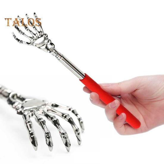 5Pcs Extendable Back Scratcher Heavy Duty Stainless Steel Portable Hard-to-Reach Areas Telescopic Back Scratcher Massager Tools