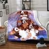 Gizmo Pile Basket Fantasy Flannel Blanket Super Soft Warm Cozy Blanket For Sofa Bed Office Travel Allseason Home Decor Gift