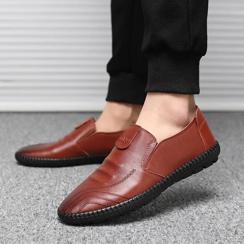 Leather Shoes Non-slip Waterproof Oil-proof Shoes Black Working Men's Leather Shoes