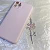 Herz Kreuz Perlen Anhänger Handy Lanyard Tragbare Hängeschnur für Mädchen Frauen