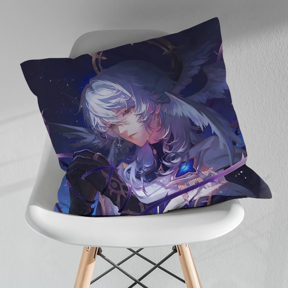 HHonkai Star Rail SSunday Pillowcase for Sofa Room Office Decor Printing Merchandise AllMatch Cushion Cover
