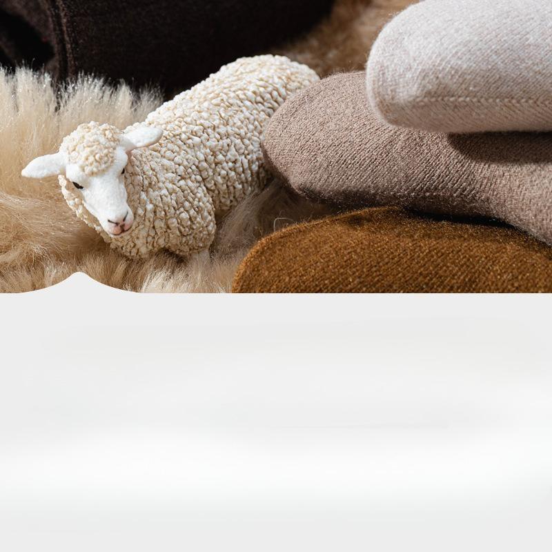 Woolen Socks for Women, Thickened Warm Mid-calf Socks, Loose Stockings That Don't Pinch The Feet, Long Calf Socks for Women