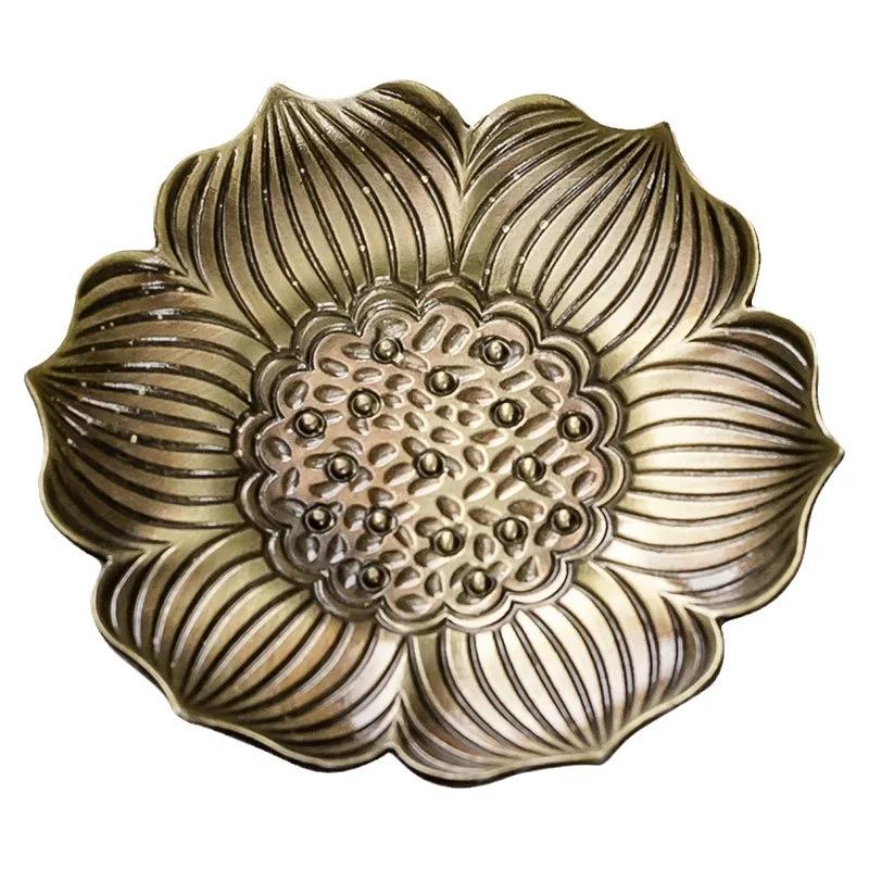 Japanese Style Tea Trays Retro Copper Anti Scalding Cup Holder Mat Pad Kung Fu Teaset Coffee Coaster Tea Ceremony Accessories