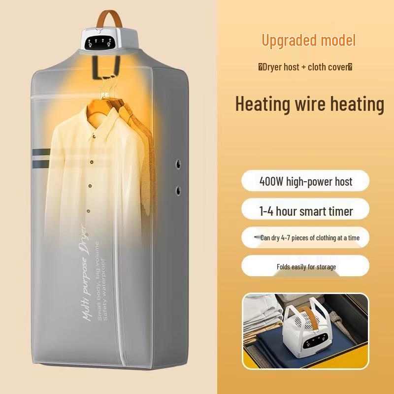 Tragbarer faltbarer Wäschetrockner für Zuhause, Wohnheim und Reisen