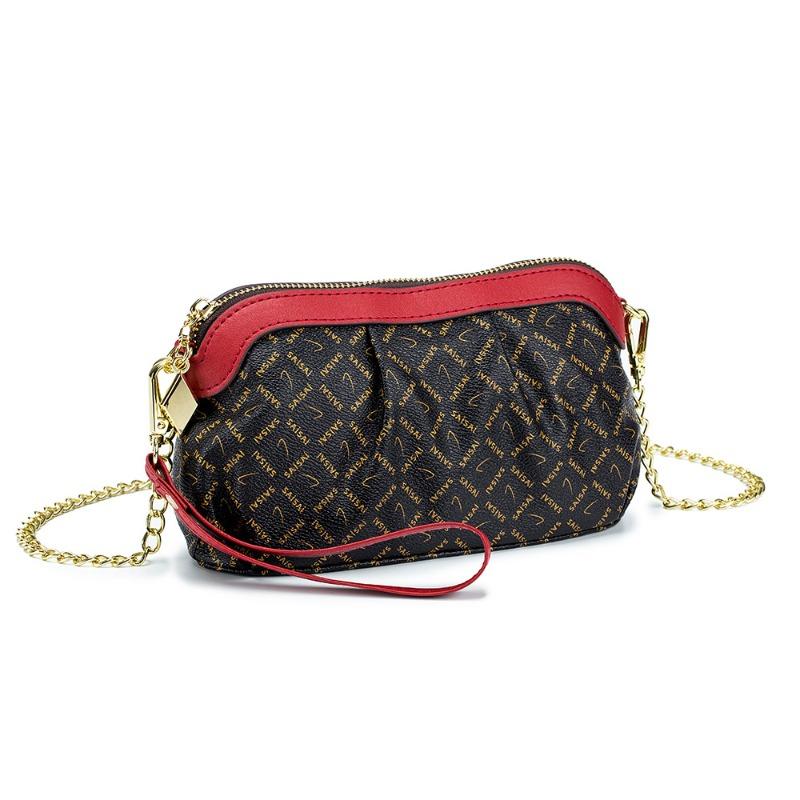 New long women s zipper clutch bag multi-functional printed women s wallet trendy fashion shoulder messenger bag
