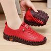 Sneakers Women Shoes Loafers Lace Up Leather Flat New Spring  Casual Comfortable Mom Shoe