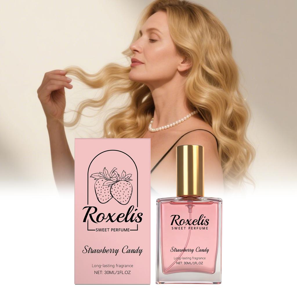 Strawberry Candy Sweet Fragrance Fresh Fruity Scent Sweet Girl Vibe Daily Date Commute Portable Perfume Natural Floral less