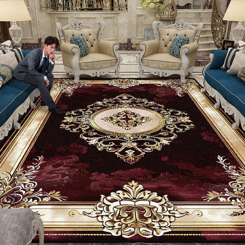 Velkoplošný Nádherný Koberec Obývací Pokoj Evropská Dekorace Konferenční Stolek Podložka na Podlahu Protiskluzový Ložnice Šatna Koberce Přizpůsobitelné