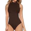 New Arrival Women's High Neck Sleeveless Jumpsuit - European & American Style, Sexy & Slimming