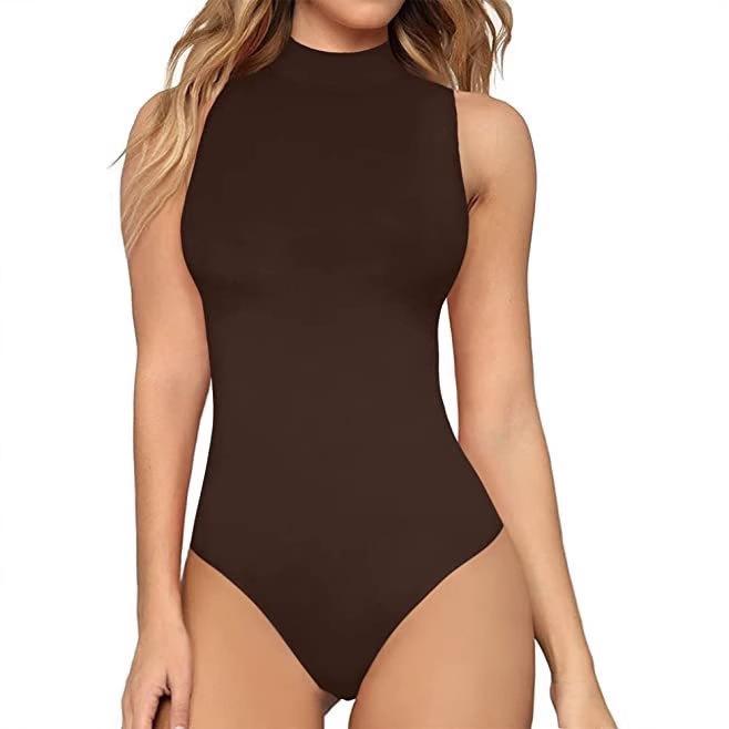 New Arrival Women's High Neck Sleeveless Jumpsuit - European & American Style, Sexy & Slimming