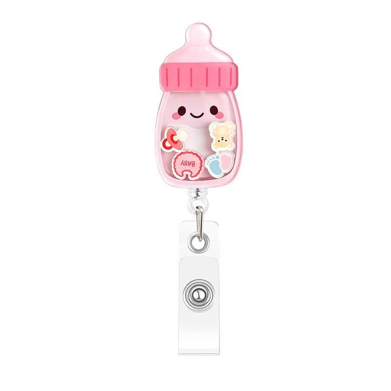 1 Stück Neues Design 1 Stück Shaker Acryl Einziehbar Krankenschwester Ausweisrolle Anime Herz Lunge Zähne Arzt Namensschild Ausweishalter Clip