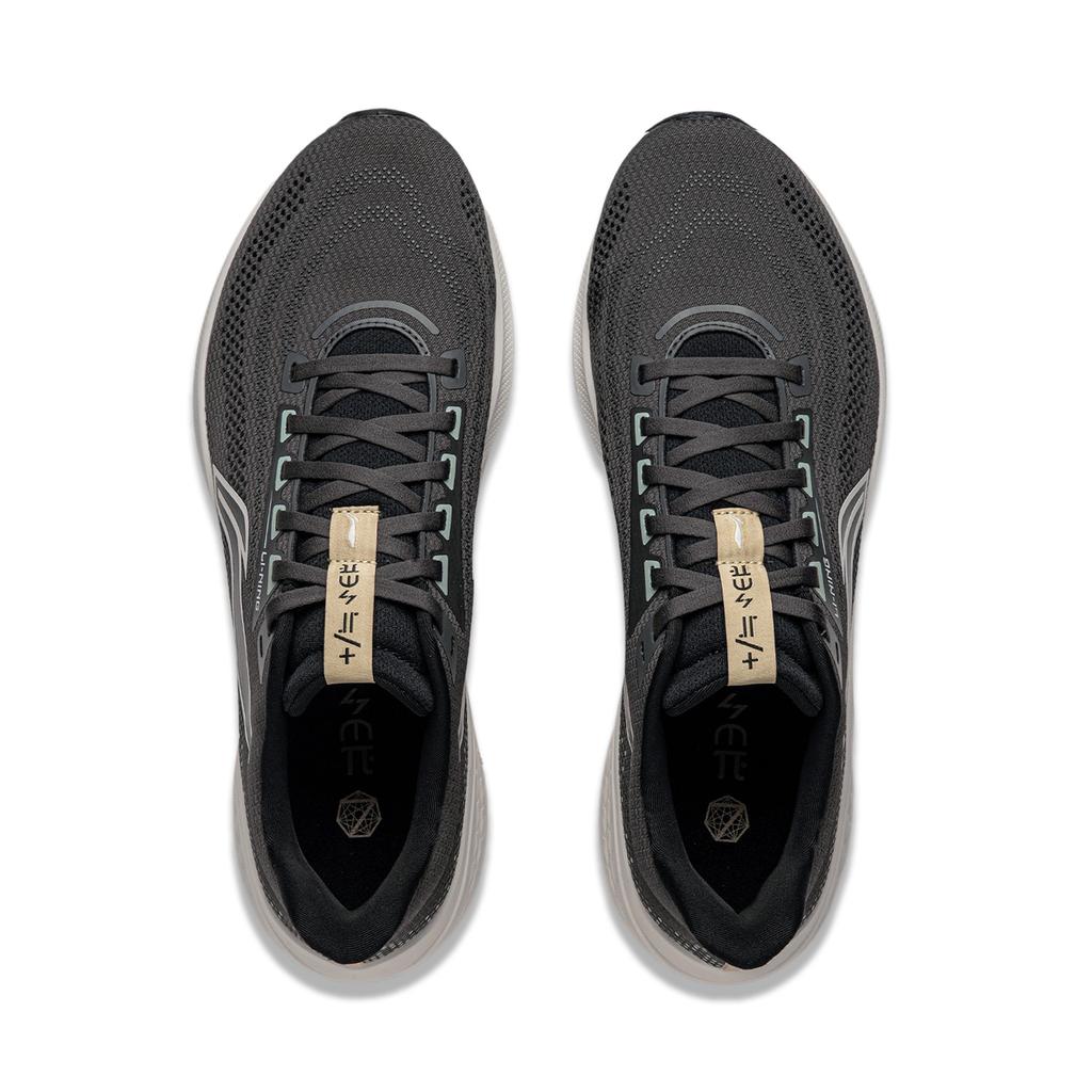 New LINING Red Hare 7 Running Shoes Men's Low top Obsidian Gray ARPU009-3