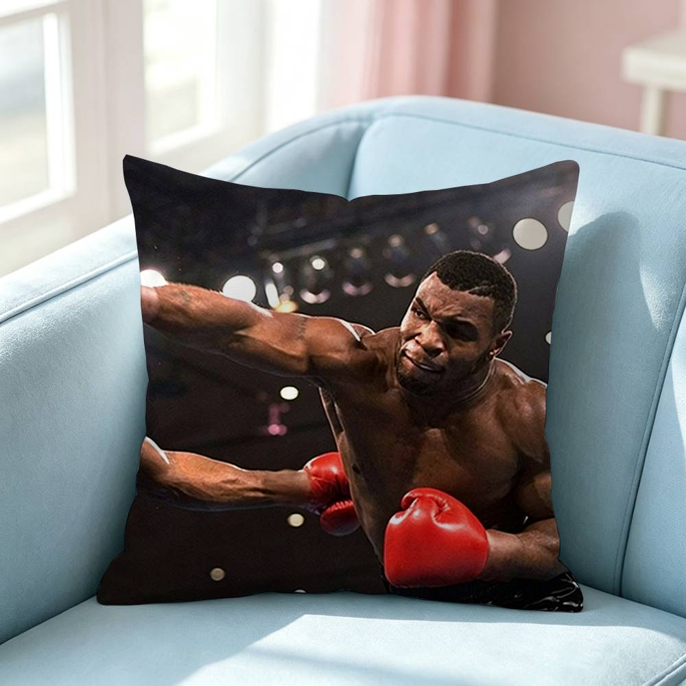 Iron Mike Tyson Knockout King Pillow Case Square DoubleSided Sofa Cushion Cover Bedroom Bedside Pillow