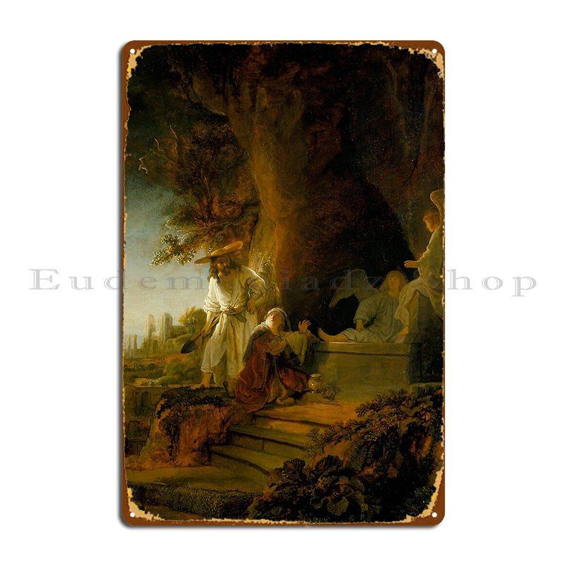 

Христос и Мария Магдалина у гробницы Рембрандт ок. 1638 Дизайн металлических знаков для вечеринки Дизайн Дизайн Паб Жестяная вывеска Постер 20x30cm（7.8x11.8inch）