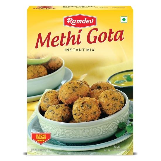 Ramdev Masala Combo Packs: Ramdev Instant Mix Idli 400g*2, Ramdev Instant Mix Dhosa 400g*2, Ramdev Instant Mix Methi Gota 400g*2