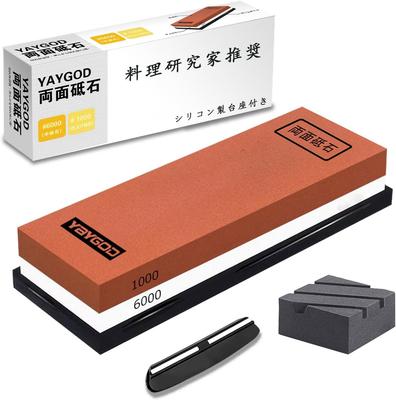 Knife Knife Sharpening for Sharpening Comes with a Rubber Medium Whetstone for Home Japanese Instruction Manual Included Whetstone, Double-sided