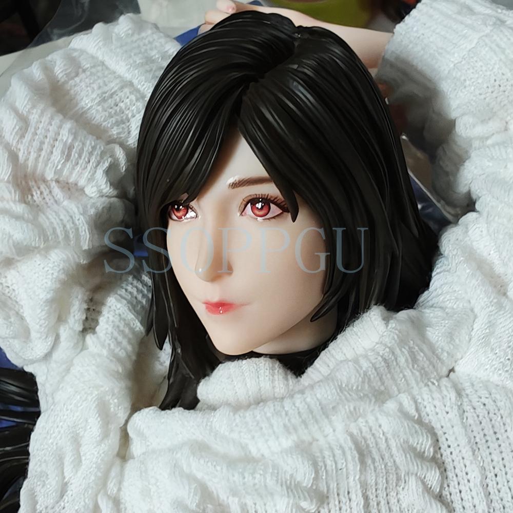 32CM Tifa Lockhart Figure Aerith Gainsborough Aeris Anime Girl Action Toy Game Statue Collection Model Doll PVC 1/4 Poseable Articulated Scale