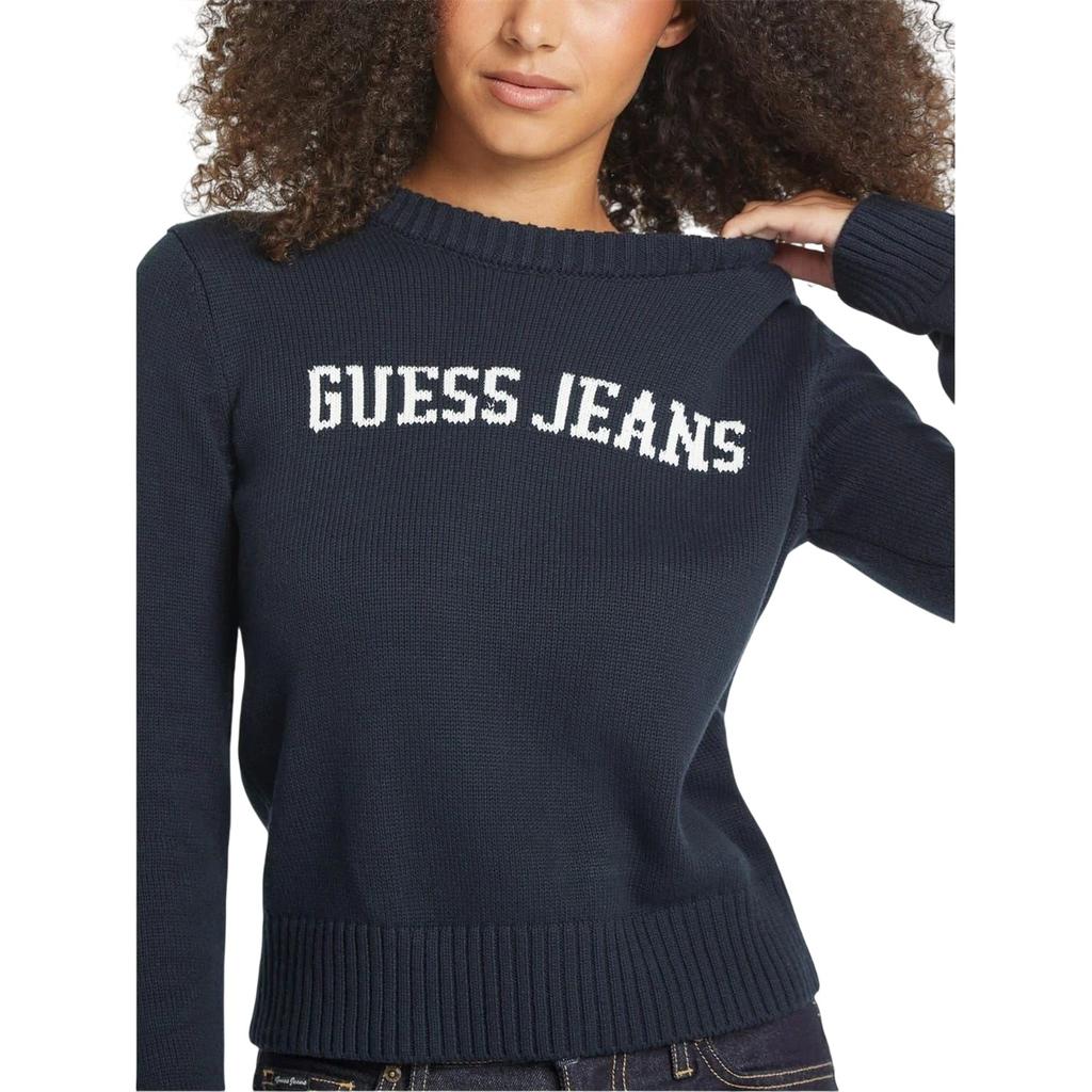Guess Womens/Ladies Crew Neck Long-Sleeved Sweater Top