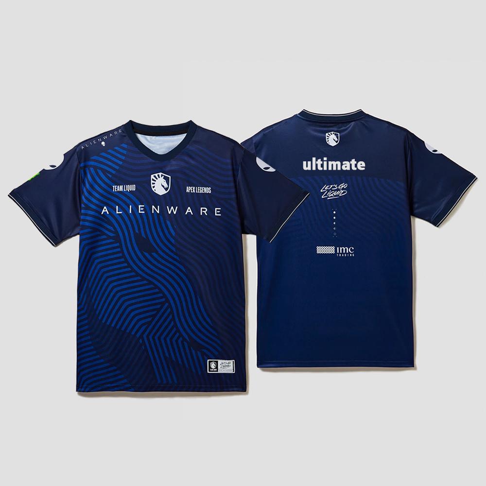 Team Liquid 2025 CS2 Team Uniform, CSGO Esports Team Training Jersey, Major Twistzz T-shirt, Unisex Loose Fit Sports Top XXS белый