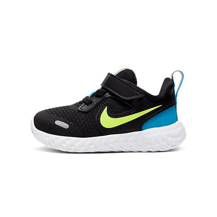 (TD) Nike Revolution 5 Black Lemon Venom Baby BQ5673-076 EU 25