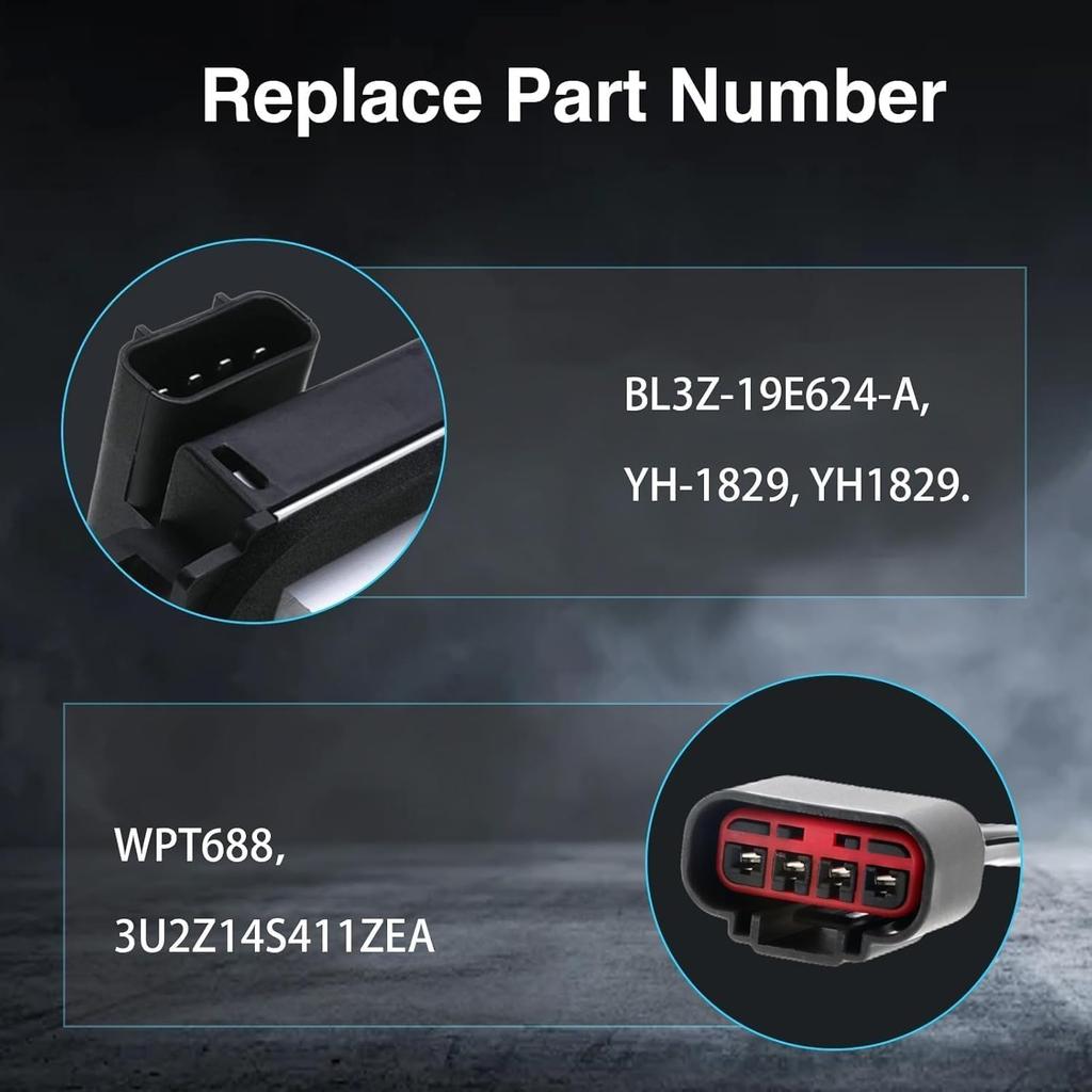 HVAC Blower Motor Resistor Kit AC Blower Control Module with WPT688 Connector Wire Harness Fit for Ford Expedition 2009-2017,F-150 2009-2014,Lincoln