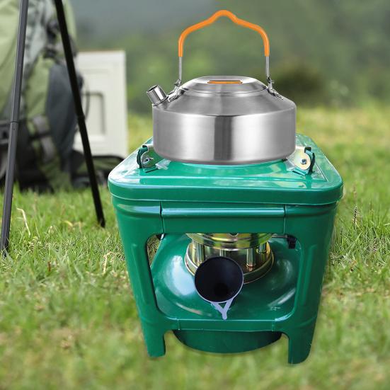 Portable 8-Wicks Kerosene Stove Lightweight Camp Stove Heater Outdoor Cooking BBQ Picnic Camping Backpacking Hiking Kerosene Furnace Burner