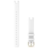 Garmin Lily Leather Strap watch strap 14mm White/Gold