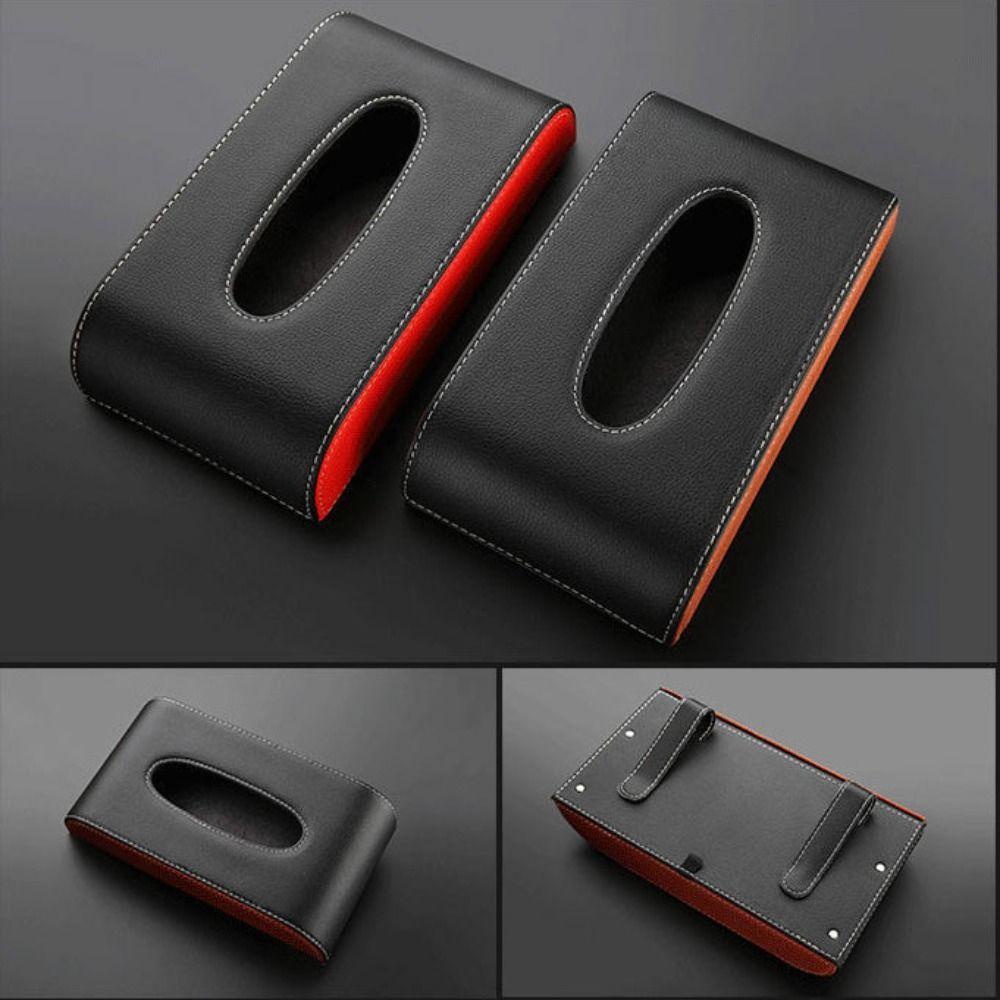 Universal Armrest Box Tissue Box Hanging Napkin Holder Durable Car Sun Visor Tissue Box  Automobile