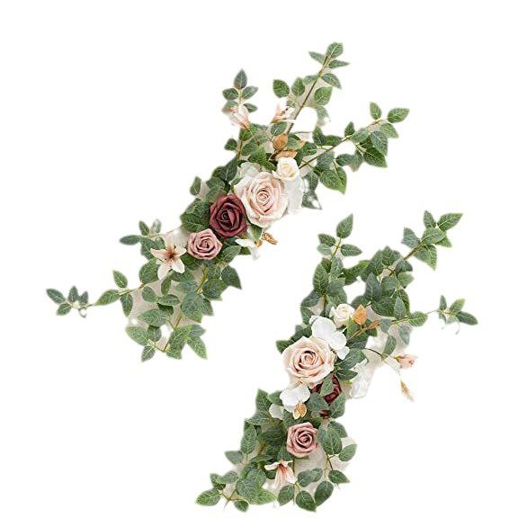 Wedding Gift Chair Back Flower Simulation Flower Kit European And American Outdoor Festival Decoration Background Direct Supply