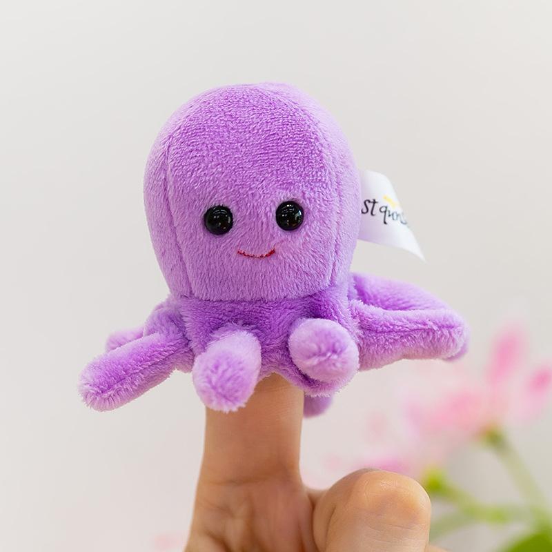 Forest Animal Finger Doll Panda Plush Toy Children Ocean Shark Doll