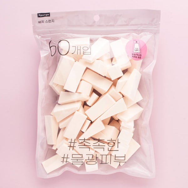 Pu Triangle Puff Set (60P)