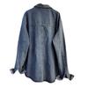 European Station Spring New Heavy Industry Diamond Loose Denim Shirt Women's Design Versatile Single-breasted Shirt
