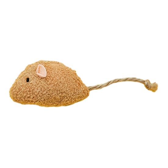 

Plush Mouse Cat Toy Soft Stuffed Mouse Toy with Rope Tail Prefilled Catnip Mouse Toy for Indoor Cats Play Hunting And Exercise 1pc