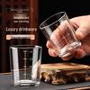 Chixing Gold-Rimmed Glass Shot Glasses with Measurement Marks
